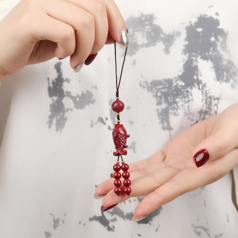 Purple Gold Sands Imperium king sand red gold Sand Bag mobile phone Pendant Accessories Fish Elephant Fortune and Safe Pendant of the Green Pendant