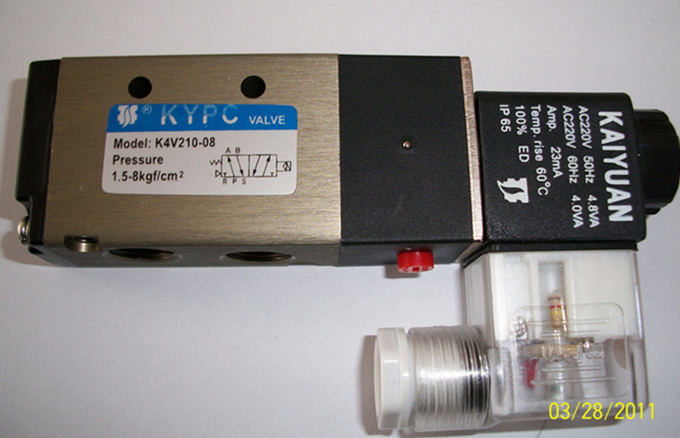 Authentic KYPC open source pneumatic solenoid valve K4V210-08 fake one penalty ten