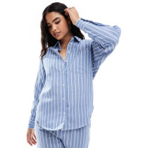UK 08 21 2024 trend-oriented womens new casual striped long-sleeved comfortable shirt
