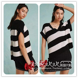 UK ຊື້ສິນຄ້າຂອງແທ້ 05.09 2024 trend-oriented women's new style casual horizontal stripe knitted versatile vest