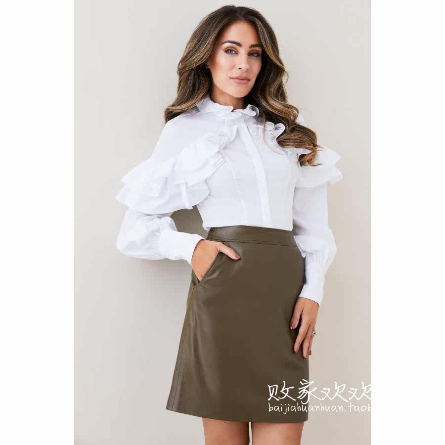 02 13 KM 2023 Woman's new wooden ear light - sleeved long sleeve and shirt