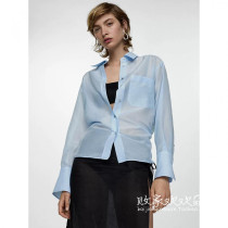 UK 05 17 Famous brand HOBBS womens new casual lapel long-sleeved comfortable shirt