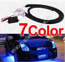 Car 4pc 7 Color Under Glow Car LED Neon Lights Kit Remote