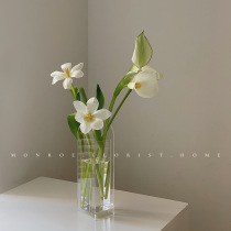 MONROE dream deer studio acrylic small vase light luxury transparent ornaments living room flower arrangement dried flower decoration