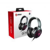 MSI GH50 virtual 7 1 surround sound RGB foldable headset e-sports gaming headset detachable microphone