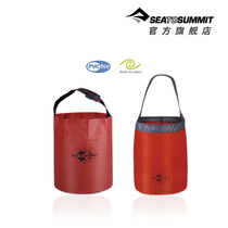 SeatoSummit outdoor camping wear-resistant heat-resistant hand carrying standing portable bucket telescopic bucket foldable bucket