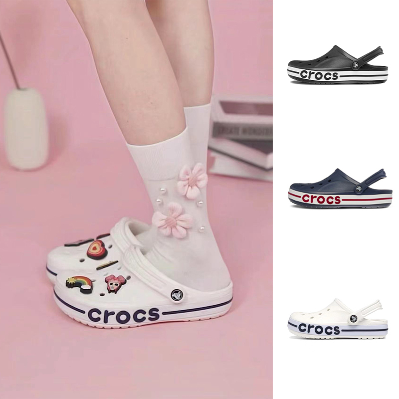 Crocs Clogs Men's Shoes Beiyaka New Summer Beach Outdoor Flat Women's Sandals 205089