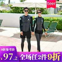 Đặc biệt cặp đôi mới lặn phù hợp với quần dài tay chia đôi áo tắm nữ năm mảnh thể thao yoga phù hợp với nam - Vài đồ bơi đồ đi biển cho cặp đôi