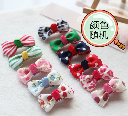 Собачья прическа зажимает сотни маленьких принцесс шпиторип домашних животных волосы с педальной головой цветочная голова цветочная голова собака голова цветочный цвет случайный