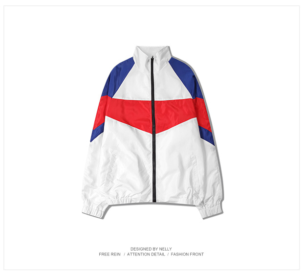 2018 màu sắc giản dị retro đường phố trượt ván trượt áo khoác Đường phố hip hop đôi dụng cụ áo khoác thương hiệu thủy triều áo jean nam