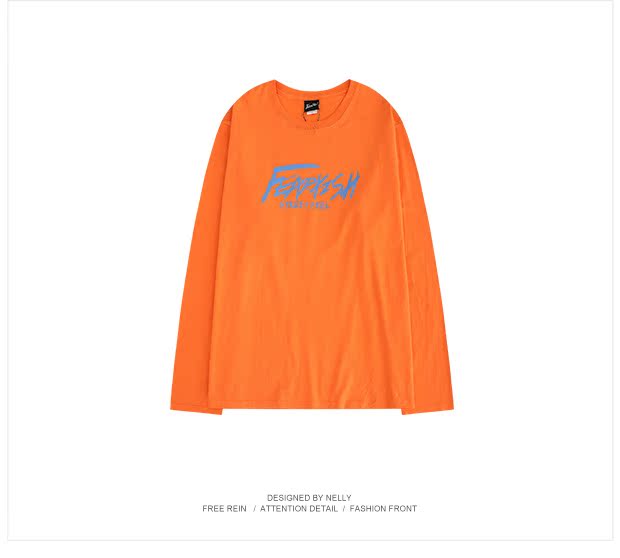 Châu Âu và Hoa Kỳ thương hiệu thủy triều mùa hè phong cách Harajuku ulzzang dài tay retro phong cách Hồng Kông lỏng lẻo cặp vợ chồng áo phông hip hop nam nữ ao thun nam dep