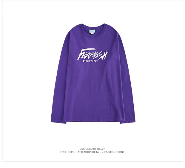 Châu Âu và Hoa Kỳ thương hiệu thủy triều mùa hè phong cách Harajuku ulzzang dài tay retro phong cách Hồng Kông lỏng lẻo cặp vợ chồng áo phông hip hop nam nữ ao thun nam dep