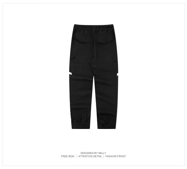 American Tide thương hiệu Nhật Bản retro nhiều túi áo rộng quần ống rộng quần kín miệng quần harem giản dị nam triều quần sooc