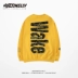 Hip-hop thương hiệu đường phố OVERSIZE thả xuống xu hướng đường phố dài tay in chữ lỏng hiphop nam và nữ áo len áo len nam đẹp Áo len