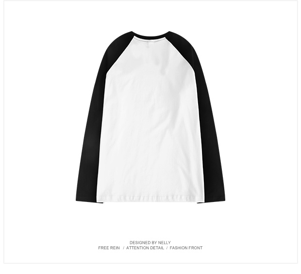 Áo thun mới mùa thu 2018 dài tay nữ rộng rãi cotton đáy quần áo mùa thu phiên bản Hàn Quốc của áo thun thủy triều giẻ rách nam nữ áo thun nam đẹp