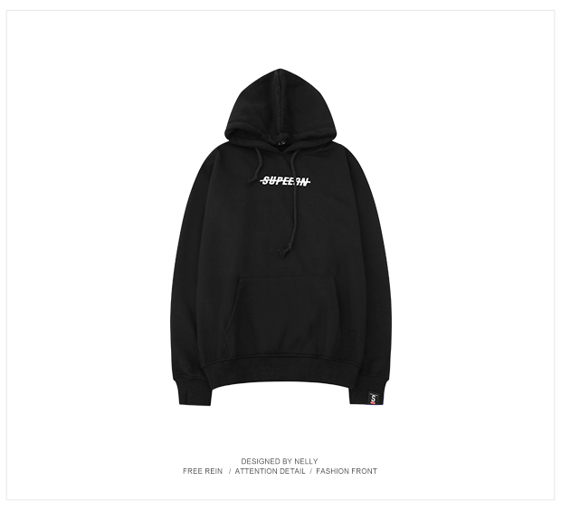 Áo len cổ lọ rộng quá khổ của Nhật Bản in áo len trùm đầu retro Áo đôi nam và nữ áo khoác hoodie