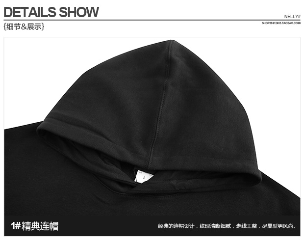 Mùa thu 2018 mới graffiti chữ cái áo len đen nữ buông thả bf gió hoang dã áo dài tay người yêu áo nỉ hoodie