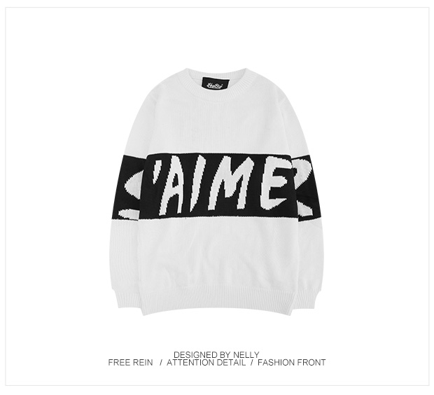 Áo len nam và nữ oversize hip hop áo sơ mi mùa thu những người yêu thích áo khoác nam áo len quần áo nam
