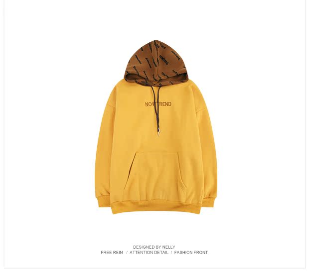 Mùa thu và mùa đông oversized áo len trùm đầu nam và nữ lỏng lẻo cộng với nhung thủy triều thương hiệu hip hop màu khâu bf áo khoác gió Harajuku áo hoodie dày