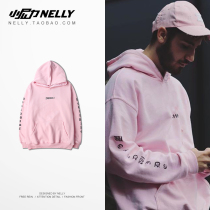 New American designer Tide Brand Pink Dead Flying Skateboard Crewneck Loose Men and Women Graffiti Print Sweater Hip Hop