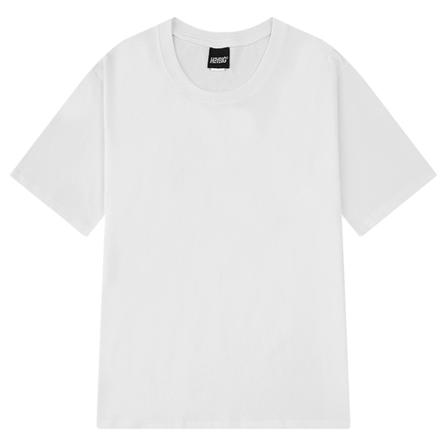 Хлопковая белая цветная брендовая футболка с коротким рукавом