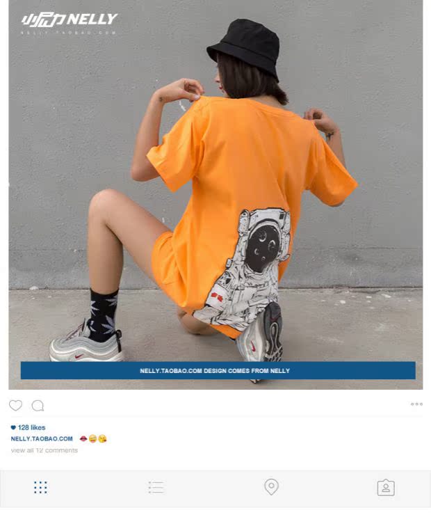Bản gốc mới 2018 Thời trang nam ngắn tay áo nửa tay Doodle Phim hoạt hình Hip Hop Hàn Quốc Áo thun ngắn tay ngắn cho nam và nữ áo thun gucci