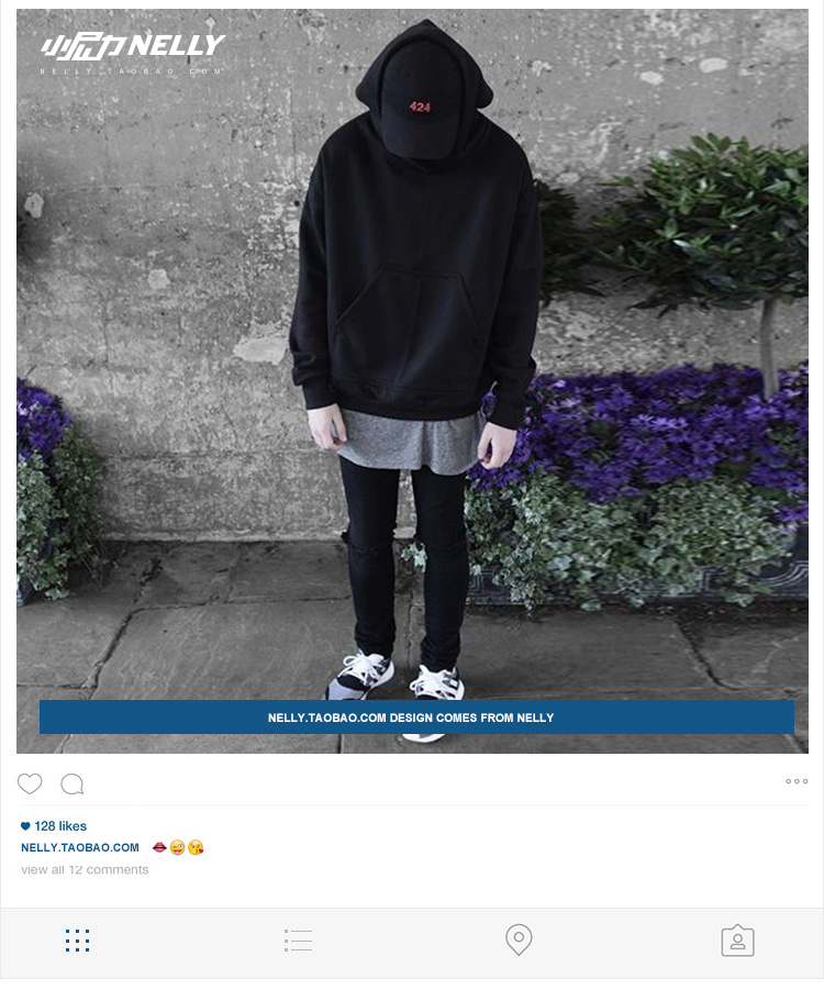 Hàn quốc gió ulzzang cộng với nhung nam giới và phụ nữ với cùng một đoạn dài tay triều thương hiệu retro áo len lỏng trùm đầu ngắn tay t-shirt nam triều ao len nam