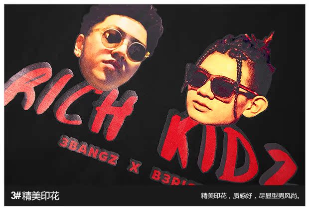 Quần áo mùa hè 3bangz hip hop in áo thun ngắn tay nam Hàn Quốc cổ tròn rộng tay áo nửa tay nam nữ áo phông trắng nam
