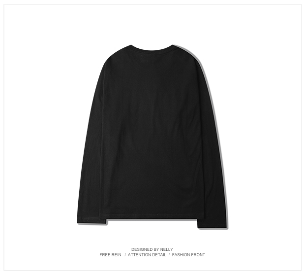 Ulzzang hip hop phiên bản Hàn Quốc của nam giới áo thun dài tay cá tính thương hiệu thủy triều châu Âu và Hoa Kỳ xu hướng áo thun nam và nữ áo thun ba lỗ