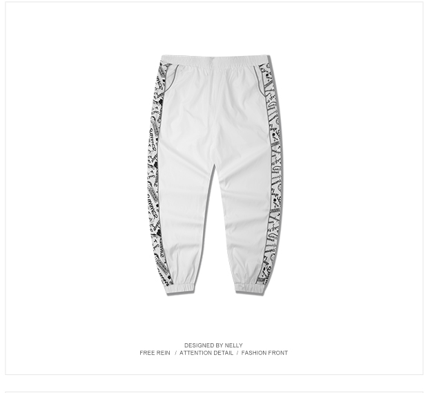 Quần nam và nữ sinh viên lỏng lẻo ulzzang hoang dã Harlan Harajuku vài chiếc quần thể thao mỏng quần hip hop quần tây nam