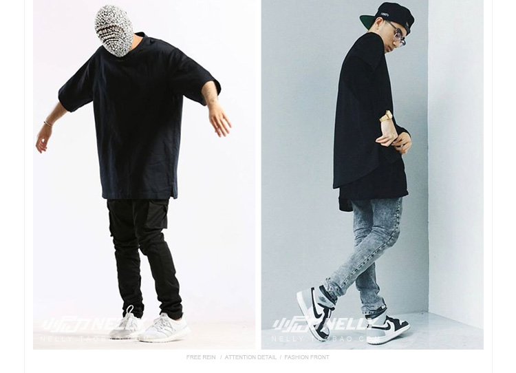 Retro hip hop off vai bảy điểm tay áo retro tay áo lỏng lẻo QUÁ kích thước nam và nữ Áo phông ngắn tay cơ sở áo tommy