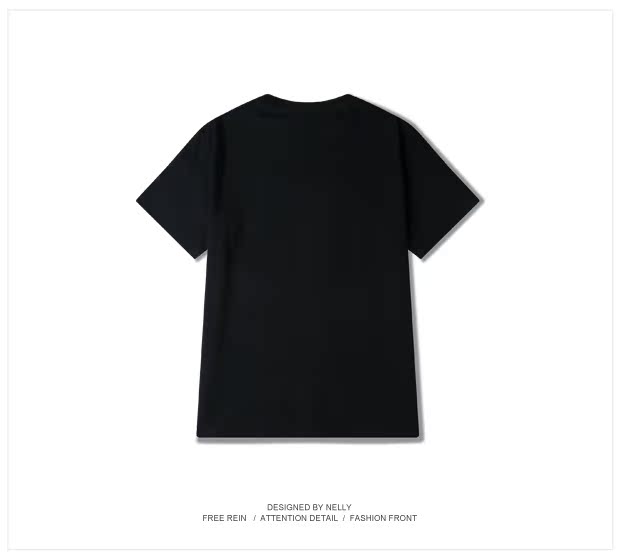 Thời trang đường phố Hàn Quốc hè mới King King nam nữ đôi nam nữ cotton tròn cổ áo thun ngắn tay giản dị áo thun nam form rộng