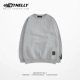 Tide thương hiệu retro oversize hip hop cổ tròn áo len nam và nữ lỏng lẻo che đầu người mẫu mùa xuân và mùa thu Nhật Bản cộng với nhung