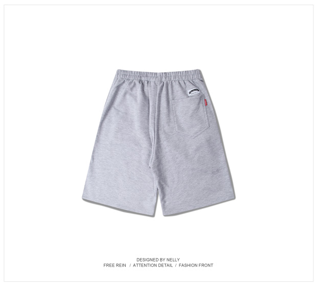 West Coast Hemp Thêu Solid Color American Tide thương hiệu Terry chất liệu Quần Wei Wei Ván trượt chạy cotton thường quần sọc caro