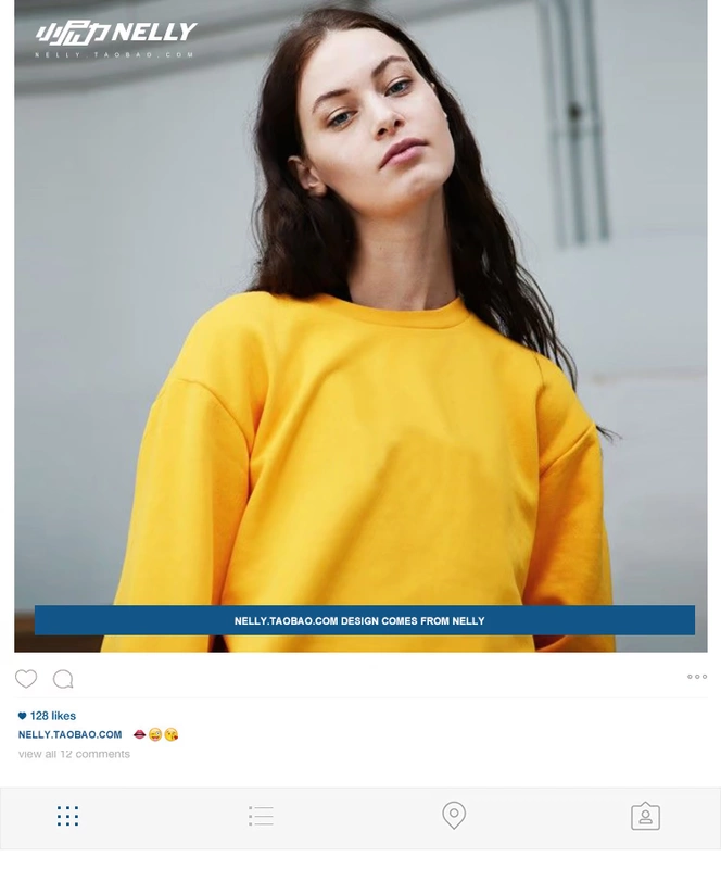 Hàn Quốc ulzzang Harajuku Nhật Bản phong cách đại học retro lỏng kích thước lớn áo len dài màu vàng rắn nam và nữ