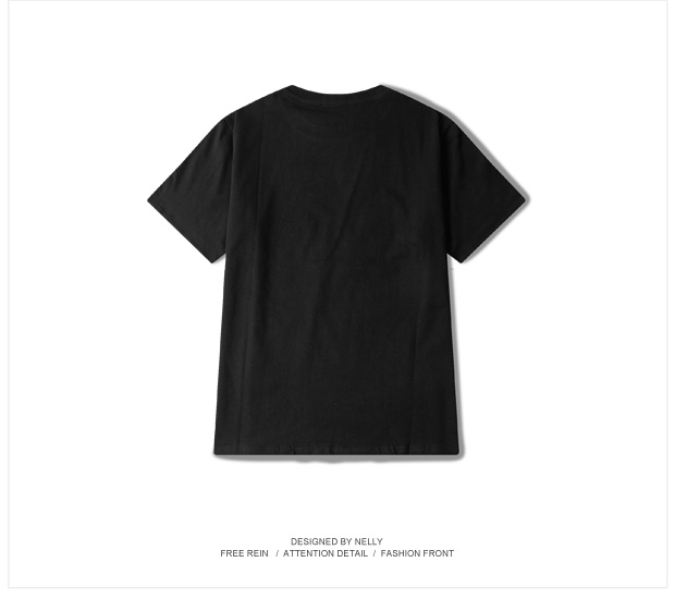 Tự chế rap hip hop đường phố nhảy đầu áo thun cotton cotton cổ tròn tay áo ngắn nam và nữ mô hình hip hop lỏng thủy triều áo thun nike