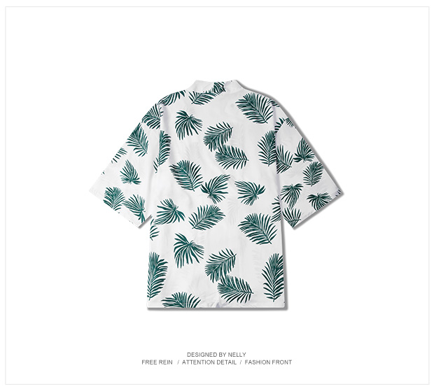 Tide thương hiệu gốc truyện tranh graffiti bảy điểm tay áo kimono cardigan nam đôi lỏng lẻo phần mỏng tay áo nửa áo set đồ đôi nam nữ