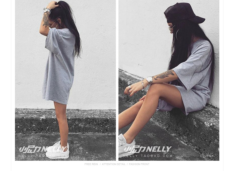 Châu Âu và Hoa Kỳ đơn giản nam tính cách lỏng lẻo cao tay áo bảy điểm tay áo thun nam áo thun nam triều Hàn phiên bản Hàn Quốc của đôi bông tay áo khoác nam hàng hiệu
