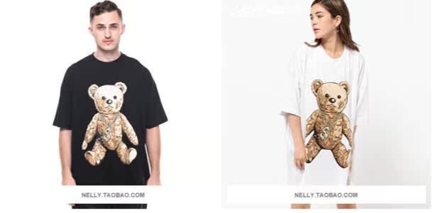 Áo thun nam và nữ đường phố ngắn tay cổ tròn rộng thể thao cotton áo thun XL thẻ thủy triều nửa nam tay hoạt hình mùa hè áo thun nam tay ngắn đen