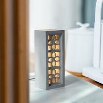 Mud thinking country original flower window night light concrete designer table lamp RETRO study ins bedside lamp ambient light