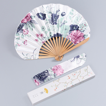 Ya Fan hall summer portable folding fan Japanese-style childrens shell fan Retro style small womens folding fan bamboo