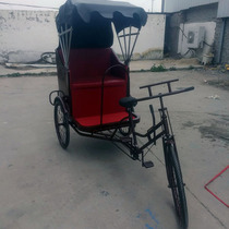 Pedal manpower three-wheeled rickshaw old Beijing adult car Retro Mountain rickshaw Net red car can be customized electric