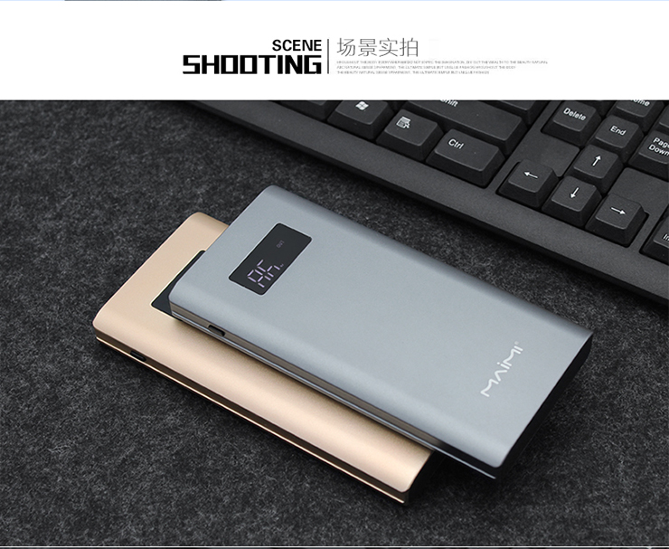 Jimmy ngông cuồng P06 10000mAh phổ thông minh màn hình siêu mỏng xách tay dung lượng cao điện thoại di động điện thoại di động sạc kho báu - Ngân hàng điện thoại di động sạc dự phòng energizer