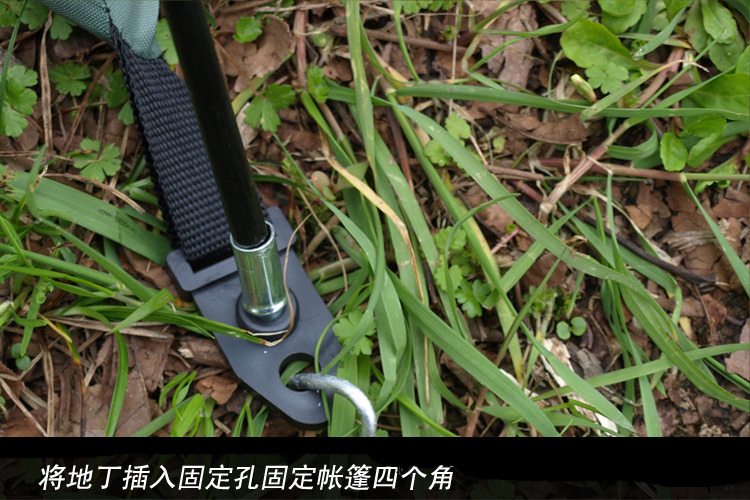 <Lều quân đội xe dựng ngoài trời lều cắm trại giường đôi ngoài trời 3-4 người ngụy trang quân đội giải phóng - Lều / mái hiên / phụ kiện lều thanh dựng lều