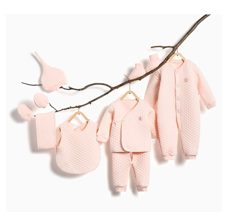 Tongtai quần áo sơ sinh hộp quà cho bé mùa thu và mùa đông trăng tròn hộp quà tặng nam và nữ bé cotton nhiệt đồ lót nhiều mảnh đồ cho trẻ sơ sinh