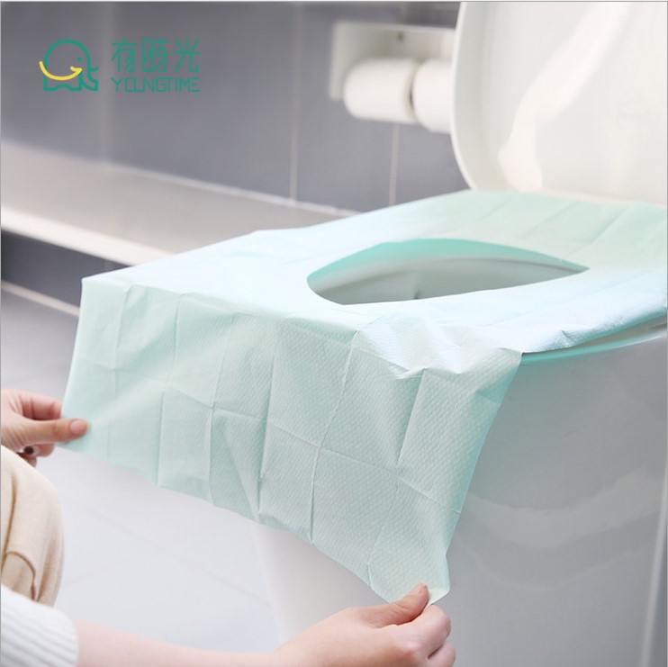 With Adhesive Waterproof Lengthened Disposable Toilet Cushion Travel Hotel Hospital Inhospitable Maternal Sitting Poo Paper Cushion Paper