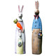 Rabbit cartoon ornaments gardening courtyard outdoor garden ornaments resin crafts home creative cute little animals