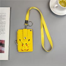 Personalized student campus halter neck card cover Cute traffic access control card cover with lanyard creative meal card bus card cover
