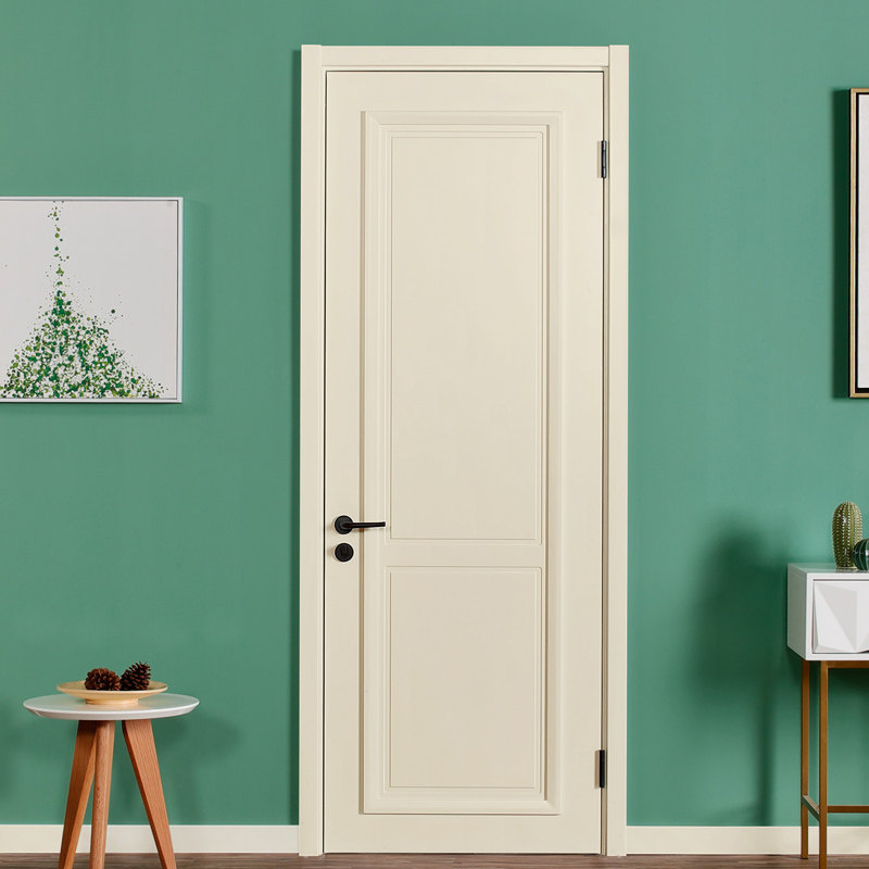 TATA wooden door minimalist indoor door bedroom door solid wood composite paint door silent door ZX-032