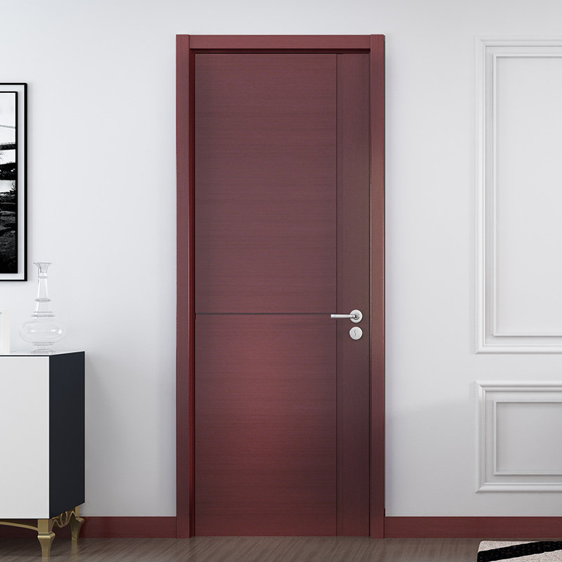 Guangyuan store TATA wooden door brief bedroom wooden door solid wood composite paint silent door ZX-010-J TCZ
